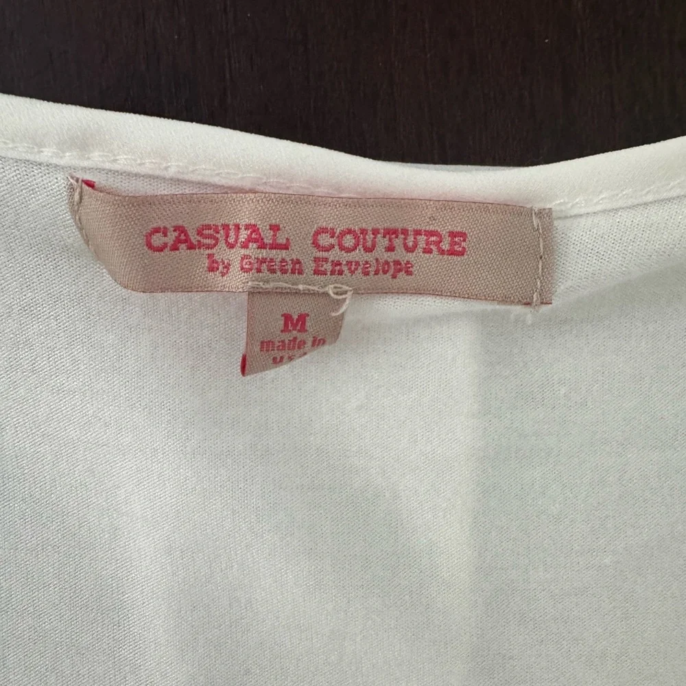 Casual couture by green envelope cream top - Picture 3 of 3